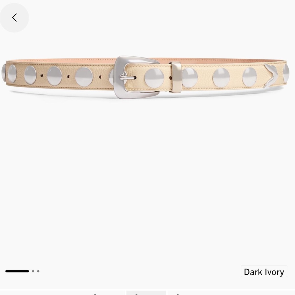 Khaite The Benny Studded Leather Belt 80cm